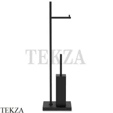 Decor Walther Cube DW 671 напольная стойка с ершиком и бумагодержателем, черный матовый