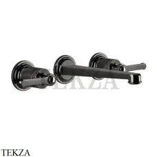 Gessi VENTI20 Смеситель для раковины на 3 отв. средний, внешняя часть 65091-706, Black Metal