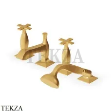 Zucchetti Bellagio Смеситель на борт ванны с гарнитуром ZB1441.C41, brushed gold PVD