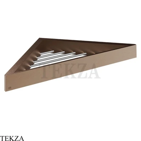 Gessi Rettangolo Угловая решетка-полка в душевую зону 20861-708, Copper Br. PVD