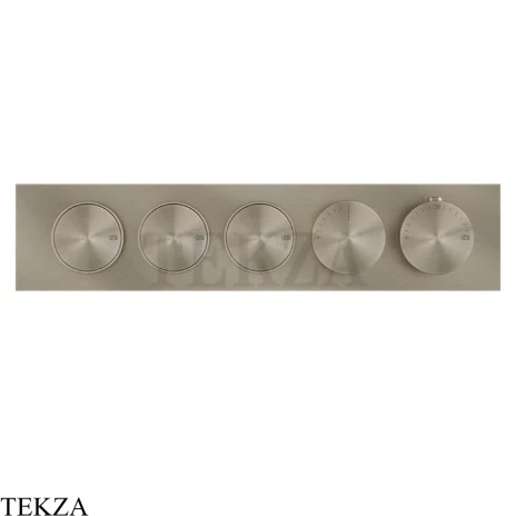 Gessi Origini NEUTRAL Термостат для душа 3 потока с кнопками, внешняя часть 66224-149, Finox Brushed Nickel