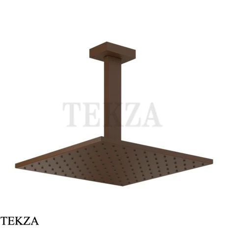Gessi Rettangolo shower Верхний душ с потолочным кронштейном 15186-845, Dark Bronze