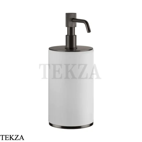 Gessi VENTI20 Дозатор для жидкого мыла настольный белый 65437-707, Black Metal Brushed PVD