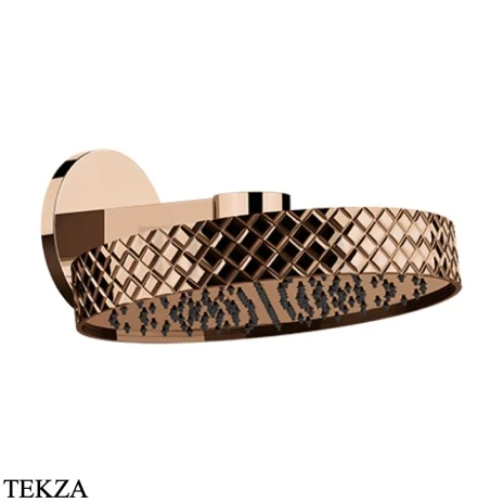 Gessi Pelle Tresse Верхняя лейка с кронштейном D30,5 см, 78148-030, Copper PVD