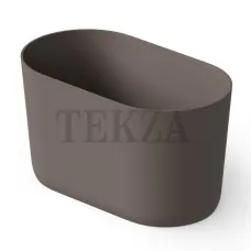 Dea Design Single Ванна отдельностоящая сидячая 135x75 Solid Surface DD8673 1350 6, Grey Brown №6