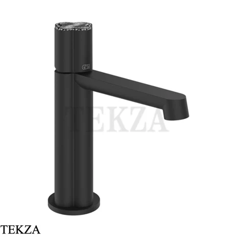Gessi Ludovica Смеситель для раковины crystals, с донным клапаном 76351-299, черный матовый