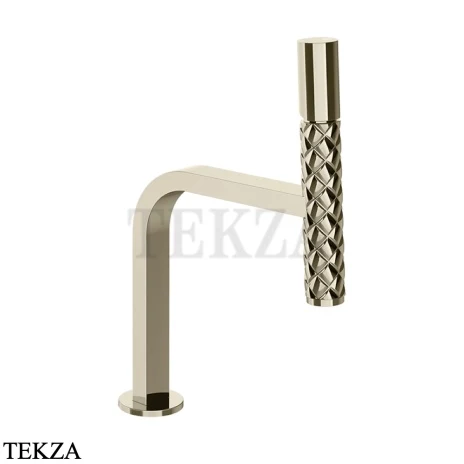 Gessi Pelle Tresse Смеситель для раковины, с донным клапаном 78551-720, Nickel PVD