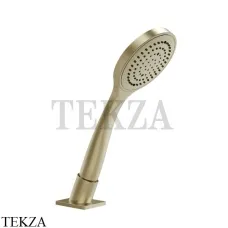 Gessi RILIEVO Душевой комплект на борт ванны, лейка, шланг 59127-727, Brushed Brass