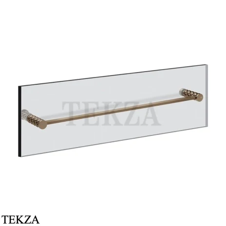 Gessi Pelle Tresse Полотенцедержатель для крепления на стекло, 60 см 78615-761, Coffee Bronze Brushed PVD