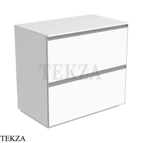 Flaminia Cubika тумба под раковину напольная 85×50×78,5 см, 2 ящика, белый матовый