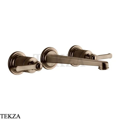 Gessi VENTI20 Смеситель для раковины на 3 отв. средний, внешняя часть 65091-761, Coffee Bronze Br. PVD