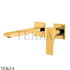 FIMA Carlo Frattini Zeta Смеситель для раковины, с донным клапаном F3971NLX8OR, золото глянец