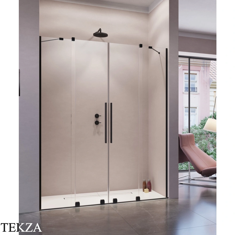 Radaway Furo DWD Душевая дверь 38,8 см, 10108388-54-01, черный матовый