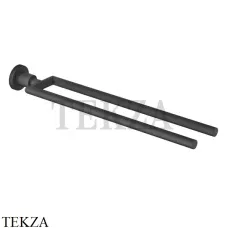 Dornbracht TARA Держатель для полотенца двухсекционный 83210892-33, черный матовый Dornbracht TARA Держатель для полотенца двухсекционный 83210892-33, черный матовый