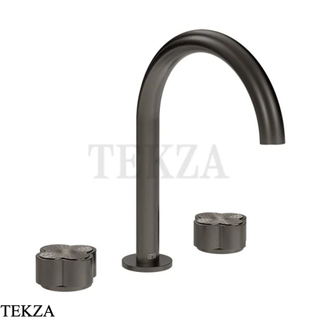 Gessi Ludovica Смеситель для раковины, без гарнитуры 76214-707, black хром Brush
