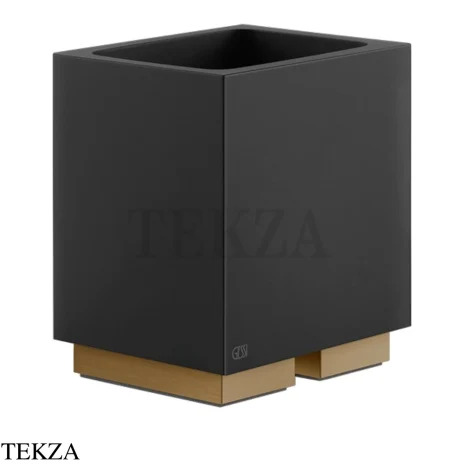 Gessi Rettangolo Стакан настольный, композит черный 20832-791, Deep Bronze Brushed PVD