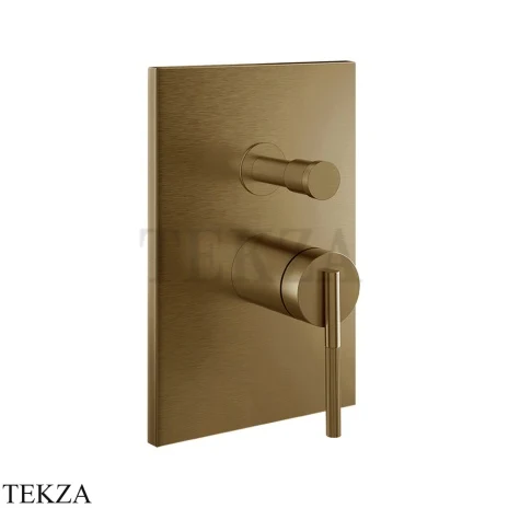 Gessi INGRANAGGIO Смеситель для душа, 2 потока, внешняя часть 63577-791, Deep Bronze Br. PVD