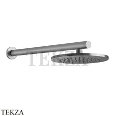 Gessi 316 SHOWER Верхняя душевая лейка с креплением 54149-239, Steel Brushed