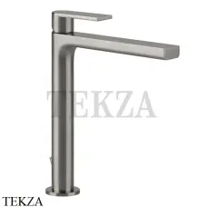 Gessi Emporio Via manzoni Смеситель для раковины высокий, с донным клапаном 38603-149, Finox Brushed Nickel
