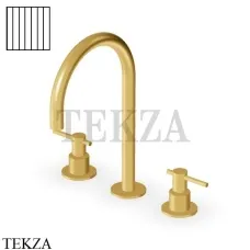 Zucchetti Helm Vertical Смеситель для раковины, без донного клапана ZHL516.XP41G2, brushed gold PVD