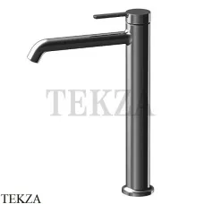 FIMA Carlo Frattini SNAP Смеситель для раковины высокий, без гарнитура F3111/HCS.1, Brushed black chrome