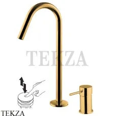 FIMA Carlo Frattini Spillo UP Смеситель для раковины на 2 отверстия, с гарнитуром F3271NCOR, золото