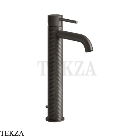 Gessi 316 CESELLO Смеситель для раковины, с донным клапаном 54404-707, Black Metal Brushed PVD