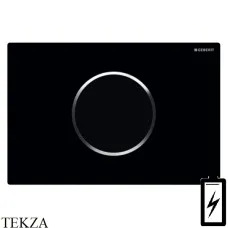 Geberit Sigma10 Клавиша смыва бесконтактная, питание от батарей 115.908.KM.1, черный глянец, хром глянец Geberit Sigma10 Клавиша смыва бесконтактная, питание от батарей 115.908.KM.1, черный глянец, хром глянец