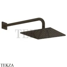Gessi RILIEVO Верхняя душевая лейка с кронштейном 59158-845, Dark Bronze