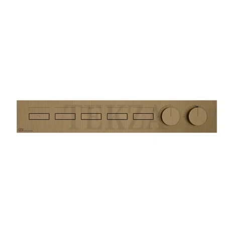 Gessi HI-FI Термостатический смеситель на 5 потоков, внешняя часть 63018-791, бронза Deep