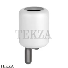 Gessi Goccia Стакан настенный, белая керамика 38007-126, Black Metal Br. Gessi Goccia Стакан настенный, белая керамика 38007-126, Black Metal Br.