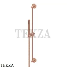 Newform Штанга с ручной лейкой стержневой и шлангом 67556.M0.075, Copper glossy