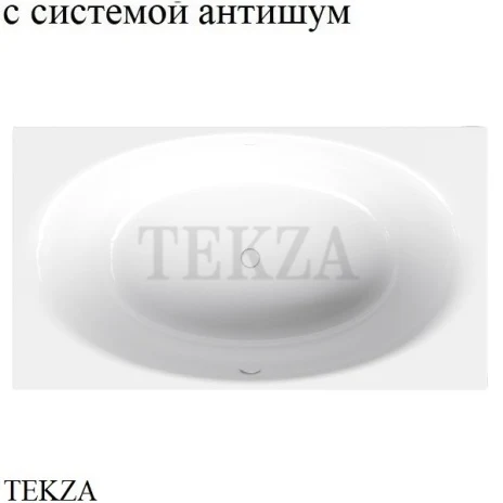 BETTE BetteEve Ванна прямоугольная, сталь, 6042-000 система антишум, белый глянец