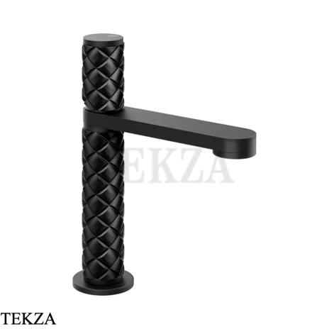 Gessi Pelle Tresse Смеситель для раковины, с донным клапаном 78251-438, Nero/ Matte Black