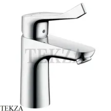 Hansgrohe Focus Care Смеситель для раковины 100, с донным клапаном 31911000, хром глянец Hansgrohe Focus Care Смеситель для раковины 100, с донным клапаном 31911000, хром глянец
