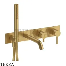 Fantini Nostromo Смеситель для ванны с изливом, внешняя часть, 50Q7E821B, Pure Brass
