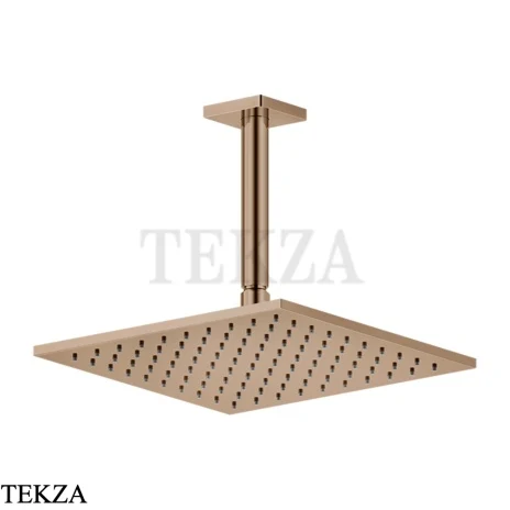 Gessi RILIEVO Потолочная душевая лейка с кронштейном под размер 59159-030, Copper PVD