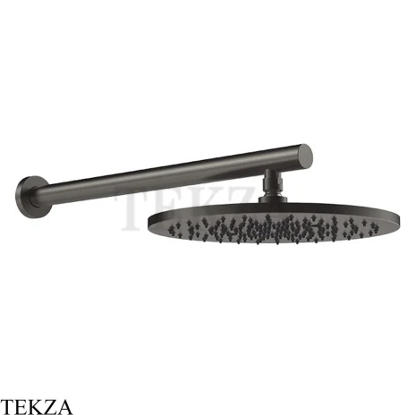 Gessi 316 SHOWER Верхняя душевая лейка D30 с креплением 54145-707, Black Metal Brushed PVD