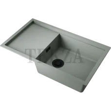 Omoikiri Sintesi 86 Кухонная мойка Artceramic прямоугольная с крылом 4997133 wind green