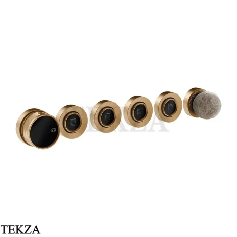 Gessi Perle Термостат для душа на 4 потока, внешняя часть 74636-726, бронза Brushed