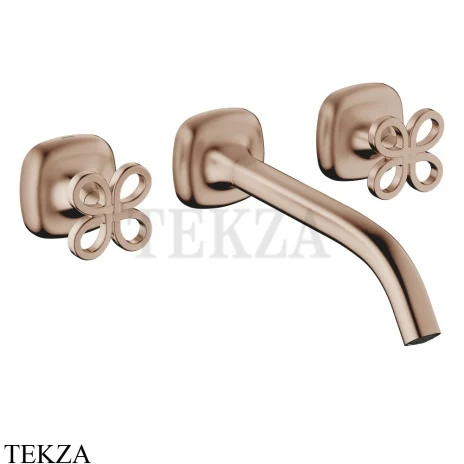Dornbracht COYA Смеситель для раковины на 3 отв. 241, внешняя часть 36717424-42, Brushed Bronze
