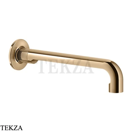 Gessi INCISO Излив для раковины настенный длинный 58101-735, Warm Bronze PVD
