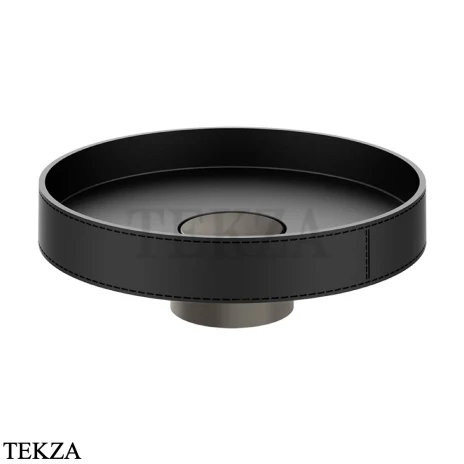 Gessi Pelle Tresse Раковина круглая накладная, без перелива 78601-440, Nero/ Black Metal Br. PVD