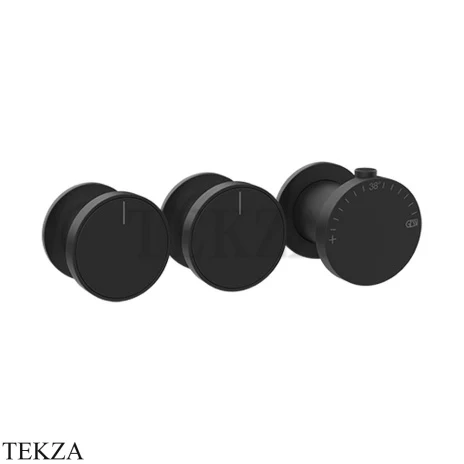 Gessi Origini ACCENT Термостат для душа 2 потока, внешняя часть 66334-299, Black XL