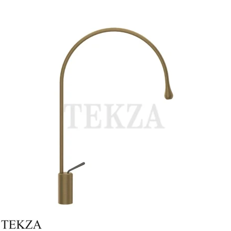 Gessi Goccia Смеситель для раковины высокий, без сливного гарнитура 33606-713, Antique Brass