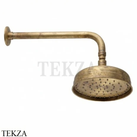 Nicolazzi Doccia Верхняя душевая лейка 20 с кронштейном 5702OG20, Raw Brass