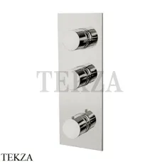 FIMA Carlo Frattini Spillo UP Термостат для душа 2 потока, внешняя часть F3869X2SN, Brushed nickel