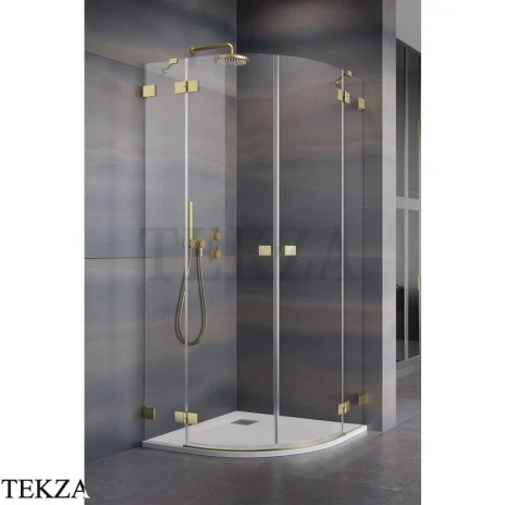 Radaway Essenza Pro PDD Душевая дверь 100 см, правая часть уголка, 10095100-99-01R, брашированное золото