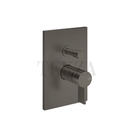 Gessi Inverso Diamantato Смеситель для душа, 2 потока, внешняя часть 73679-707, Black Metal Br. PVD