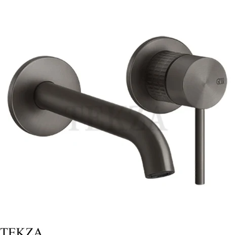 Gessi 316 MECCANICA Смеситель для раковины, внешняя часть 54286-707, Black Metal Brushed PVD